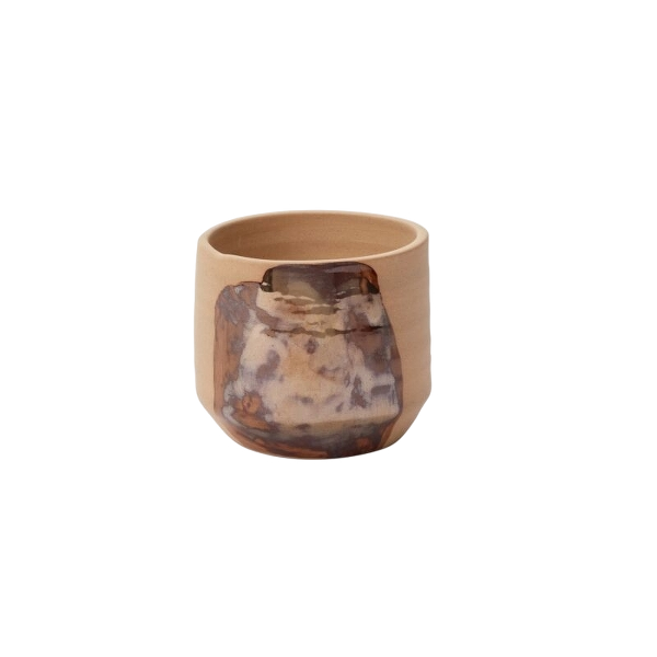 Bronze Brushstroke Pot