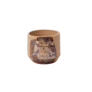 Bronze Brushstroke Pot