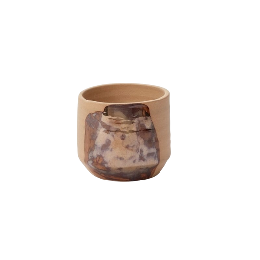 Bronze Brushstroke Pot